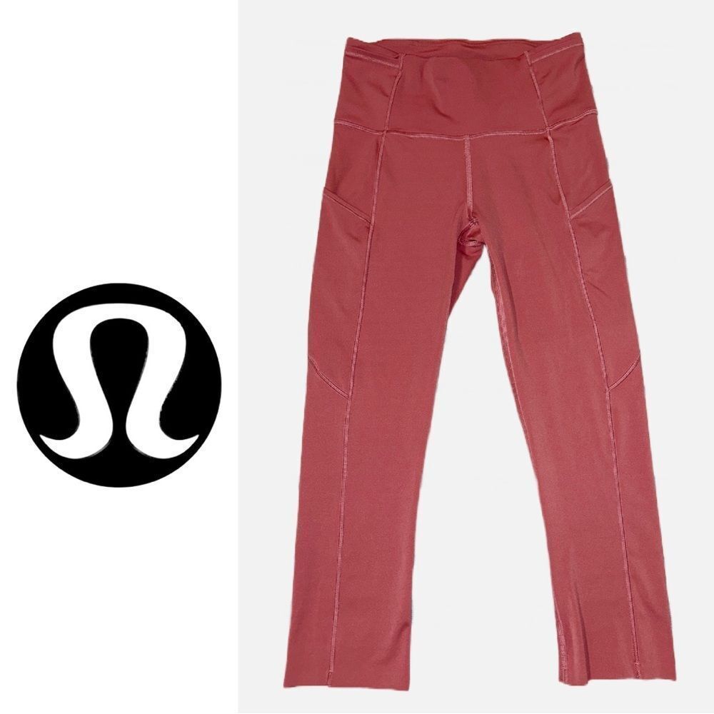 Lululemon Athletica High Rise Crop Pocket Leggings - Size 4